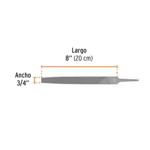 <b>BOX</b> 6 Flat muza <b>file</b> 8', TRUPER - Product Image 2