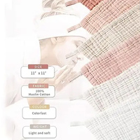 Lot de 6 serviettes apaisantes pour nouveau-nés, couleur unie personnalisée, super douces et absorbantes, 100 % coton, pour le visage de bébé