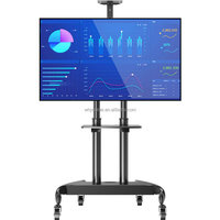 Carrito de TV extraíble de 32-75 "Youbei, soporte de TV móvil de acero laminado en frío con soportes, función LCD, carrito de TV fácil de mover