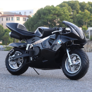 Mini moto sportive 49cc, 2 <span class=keywords><strong>temps</strong></span>/<span class=keywords><strong>4</strong></span> <span class=keywords><strong>temps</strong></span>, moto de poche à essence pour enfants et adultes, petite moto de course tout-terrain homologuée pour la route - Product Image 3