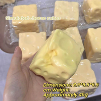 Balle anti-stress souple en forme de beurre, jouet sensoriel souple en forme de fromage, pour unisexe, à partir de 14 ans