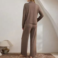 Vente en gros 2025 Ensemble pyjama surdimensionné en coton pour femmes Vêtements d'intérieur pour femmes avec logo personnalisé Vêtements de nuit de luxe pour l'été et l'automne