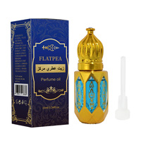Huile de parfum roll-on de luxe arabe pour homme 10ml, parfum floral boisé du Moyen-Orient, sans alcool, longue tenue, format voyage, flacon en verre