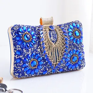 Bling Rhinestone Fashion Diamond Crossbody Bag Chain Ladies Clutch Bag Party Dress Evening Bags