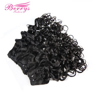 All'ingrosso capelli umani vergini estensioni ricci onde d'acqua malaysiane fasci doppia trama senza spargimento nessun groviglio facile da colorare - Product Image 1