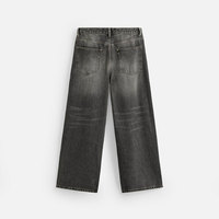 Jeans pour hommes surdimensionnés de haute qualité personnalisés en usine, style hip-hop, pantalon baggy, jambe large, lavage à la pierre, jeans en gros