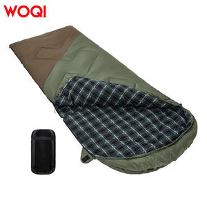 Sac de couchage pour maman WOQI, vert militaire, 1,3 kg, polyester respirant, équipement de camping en plein air pour adultes - Product Image 3