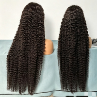 Perruque 100% Cheveux Humains Bruts Birmans Bouclés, Sans Colle, Lace Frontale HD 13x4 13x6 Pré-Pluckée pour Femmes Noires