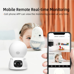 Không dây tuya Wifi camera HD thông minh IP camera trong nhà CCTV 3MP + 3MP ống kính kép âm thanh bé Màn hình 2024 nhà an ninh - Product Image 5