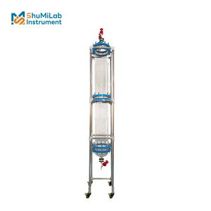 Cột sắc ký thủy tinh có độ chính xác cao để tách phòng thí nghiệm trong các phản ứng tổng hợp peptide - Product Image 1