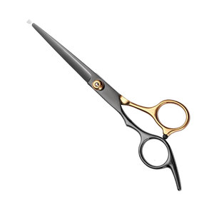 Ciseaux de coiffure professionnels en acier inoxydable à long manche pour femmes et hommes, usage domestique et en salon, logo personnalisé et C - Product Image 1