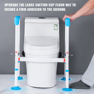 Bán buôn OEM gấp <span class=keywords><strong>commode</strong></span> xử lý có thể điều chỉnh nhà vệ sinh tay vịn dễ dàng lắp ráp cho nhà vệ sinh an toàn đường sắt - Product Image 3