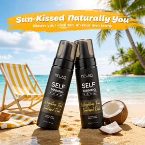 Espuma Bronceadora de Etiqueta Privada Summer Glow, Bronceado Artificial de Larga Duración, Mousse Autobronceador para <span class=keywords><strong>Piel</strong></span> Oscura - Product Image 2