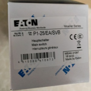 Interruptor Principal Eaton Moeller P1-25/EA/SVB 1A 24V DC 250V AC Contactos SPST Independientes - Product Image 1