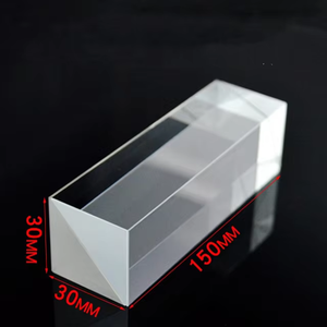Prisma Triangular BK7 de Alta Transparência com Divisor de Feixe e Proporção de Divisão <span class=keywords><strong>50</strong></span>:<span class=keywords><strong>50</strong></span> e Excelentes Propriedades Ópticas - Product Image 1