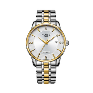 Montres mécaniques pour hommes de qualité supérieure 40MM avec mouvement SW200-1, boîtier et bracelet en acier inoxydable, logo personnalisé, étanche 50M, montre automatique - Product Image 1