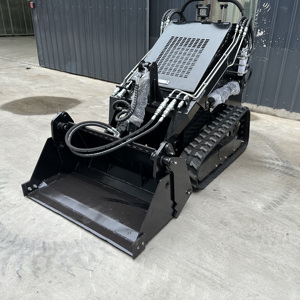 Gratis pengiriman hidrolik selip Steer Loader roda Mini/Crawler Loader digunakan kecil elektrik Skid Steer Loader Dingo - Product Image 5