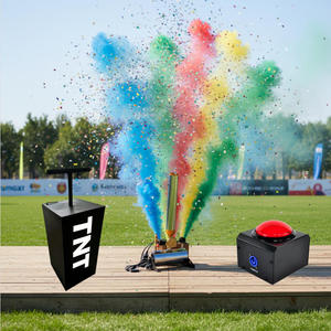 Macchina del fumo colorato super potente TNT con telecomando ed effetto di spruzzo ascendente per la messa in scena di eventi speciali - Product Image 1