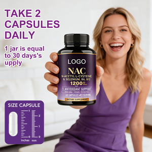 Cápsulas de NAC N-Acetil-L-Cisteína OLLI 1200mg, Suplementos Veganos para Aumentar los Niveles de Glutatión Celular, Antioxidante - Product Image 6