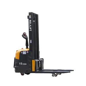 Đầy đủ Xách Tay Xe nâng hàng nhỏ kho hẹp lối đi Pallet New Stacker điện nâng lên 1.5 tấn 2ton Stacker điện - Product Image 1