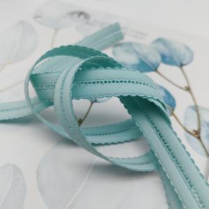 Sangles en sangle tissée personnalisées avec logo d'usine, durables, 15 mm, picot, multicolores, en nylon tricoté uni, pour soutien-gorge et sous-vêtements - Product Image 2