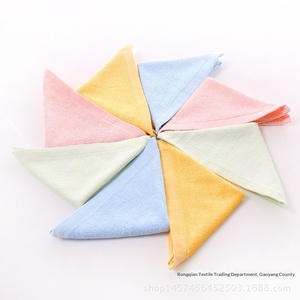 <span class=keywords><strong>Serviette</strong></span> carrée en coton 25x25cm pour bébé et nourrisson de <span class=keywords><strong>maternelle</strong></span>, douce, tissage uni, personnalisable avec logo, vente en gros - Product Image 2