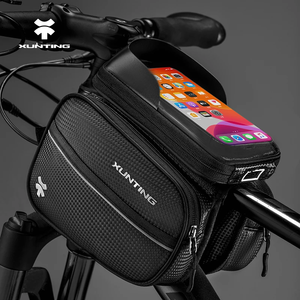 Sacoche De Cadre Vélo WEST BIKING 2L – Étanche Avec Porte-téléphone – Tube Supérieur Avant