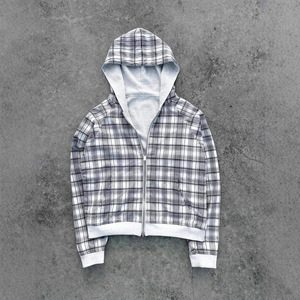 <span class=keywords><strong>Felpa</strong></span> <span class=keywords><strong>con</strong></span> <span class=keywords><strong>cappuccio</strong></span> <span class=keywords><strong>elegante</strong></span> dal design a doppio strato, classica, a quadri, versatile, casual, vintage, in stile europeo e americano. - Product Image 3