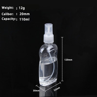 Bouteille pompe en plastique PET transparente de 110 ml et 200 ml pour gel douche bébé, shampoing, savon liquide, soin de la peau, lait, bouteille à presser