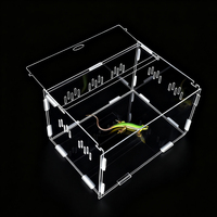 Haute Qualité Grenouille Araignée Insecte Reptiles Accessoires Vitrines Reptile Boîte D'élevage Habitat Terrariums Cage