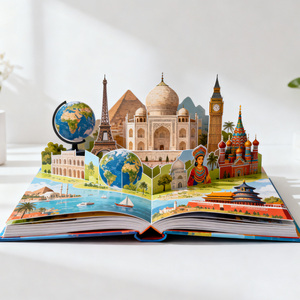 Libri Pop-up Educativi per Bambini con Copertina Rigida OEM, Libri Illustrati Personalizzati con Attività sui Dinosauri per <span class=keywords><strong>l</strong></span>'Apprendimento Precoce - Product Image 6