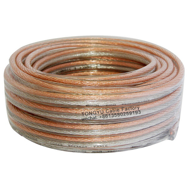 12 Gauge 12awg Pure Copper Stereo Audio Speaker Wire Gold & Silver Speaker Cable Wire Tinned CCA OFC Copper