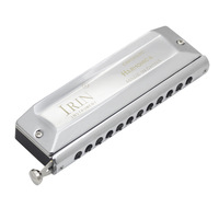 IRIN 1248 12 Hole 48 Tone Chromatic Harmonica Chrome Plated Copper Beginners