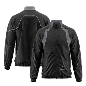 แจ็กเก็ตกันลมไนล่อนแบบยูนิเซ็กส์แนววินเทจตามสั่งกันน้ำบอมเบอร์ซิปธรรมดาสำหรับฝึกซ้อมกลางแจ้งคุณสมบัติกันลมสำหรับฤดูใบไม้ร่วง - Product Image 1