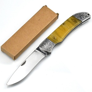 Classic Stainless Steel Non-Adjustable Folding <b>Bread</b> <b>Knife</b> 220mm Resin Handle Camping Survival Tool OEM/ODM Customizable DIY - Product Image 2