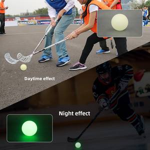 Bagliore-al-buio Street <span class=keywords><strong>Hockey</strong></span> Puck <span class=keywords><strong>Roller</strong></span> Skate Puck luminoso Beach Ball giocattolo attrezzatura essenziale per gli sport notturni - Product Image 1