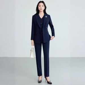 Women's White Suit Set Slim Fit Polyester Worsted Anti-Wrinkle For Commute - Product Image 4