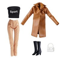 Nouvelle arrivée 30 cm 11-12 pouces 1/6 femme poupée poupée costume vêtements ensemble robe pantalon pour 1/6 échelle poupée