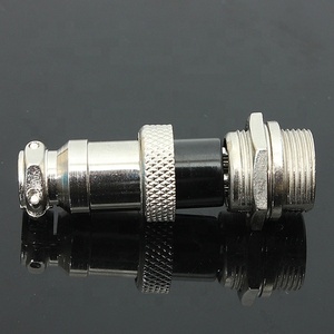 GX16 4 פינים 16mm התעופה פאג זכר ונקבה פנל מתכת עגול מחבר עבור ציוד אלקטרוני - Product Image 4