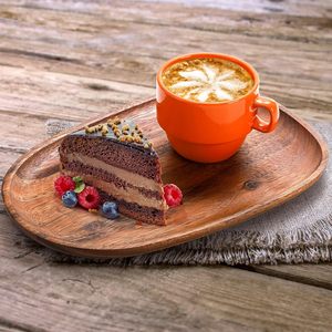 Set of 5 High Quality Acacia <strong>Wood</strong> Serving Platter and Trays Irregular Oval Solid <strong>Wood</strong> <strong>Plates</strong> Serving Tray Sets MOQ 50pcs - Product Image 3