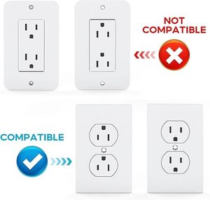 Metallo sostenibile moderna presa a parete Duplex presa scaffale Organizer cavo di stoccaggio rapido per tenere astuto porta altoparlanti - Product Image 5