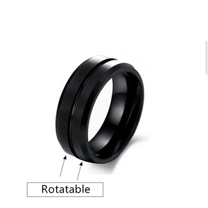 Moda girevole in acciaio al titanio <span class=keywords><strong>Punk</strong></span> sollievo dall'ansia gioielli Spinner anello rotante anello drago per donna uomo gioielli all'ingrosso - Product Image 2