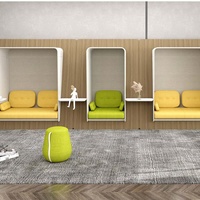 Ofis Özel Toplantı Koltuğu Yüksek Sırtlı Sohbet Koltuğu Ticari Sohbet Alanı Modern Ses Geçirmez Toplantı Kabini