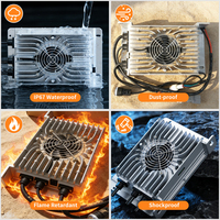 Chargeur de batterie Lifepo4 72V25A, entrée 24V AC, haute puissance 480W, charge rapide, étanche IP67, boîtier en aluminium pour véhicules électriques
