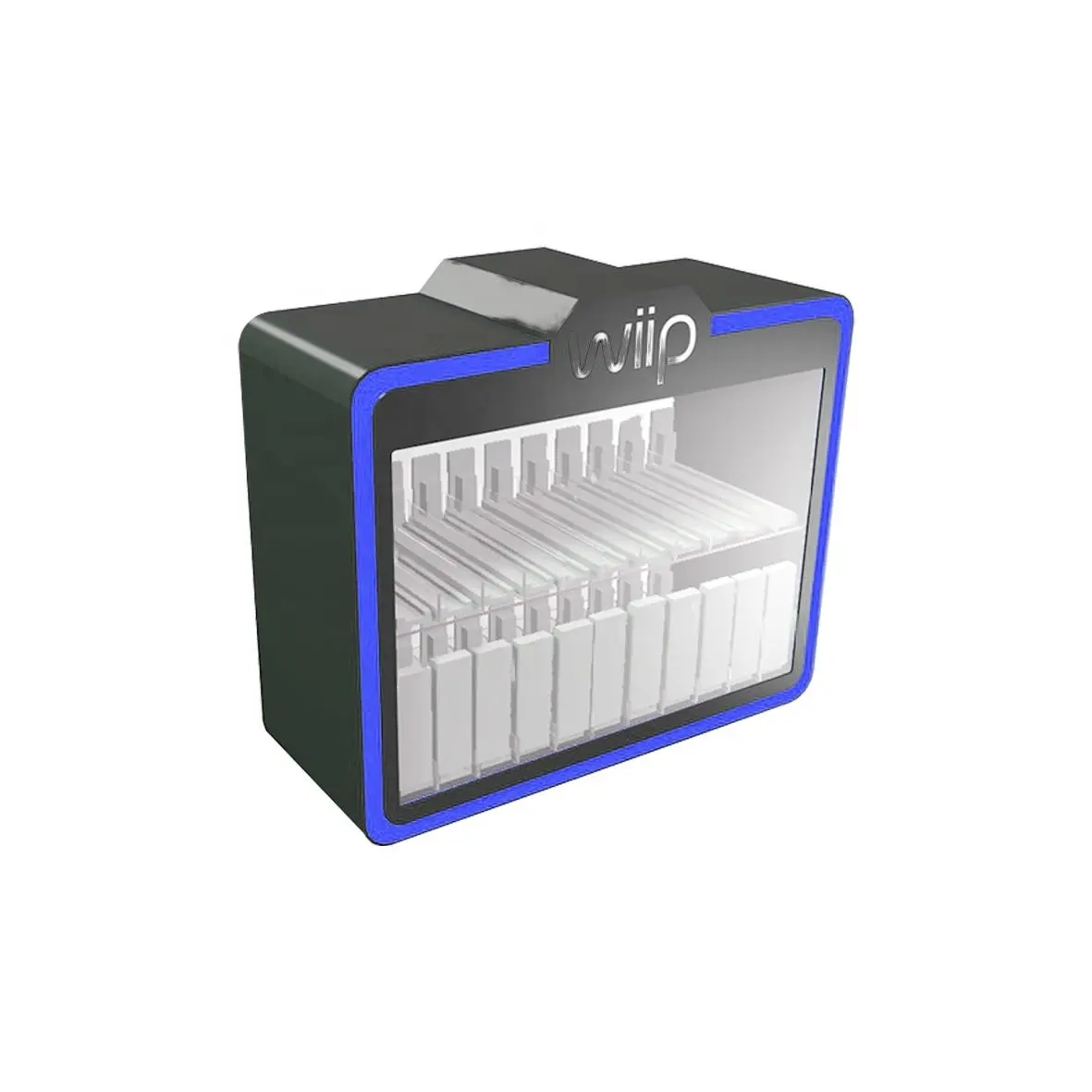 Spot stock 2 niveaux Led lumières compteur cigarette présentoir armoire support acrylique tabac vitrine pour magasin de fumée