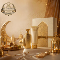 Set de Regalo de Perfume de Lujo para Ramadán, Eau de Parfum y Loción Corporal, Aroma Floral Dorado, Unisex, Regalo Festivo, OEM ODM