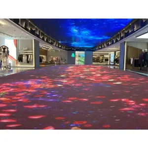 Indoor P2.6 Advertising Tile Block Panels Interactive Sensor Dance Floor Led Display Screen For Car Show