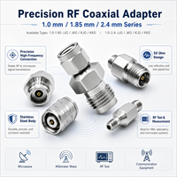 Adaptateur coaxial RF de précision JJG 1.0-1.85 pour système de test MmWave / communication par satellite / équipement de test radar