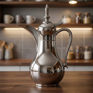 Cafetière arabe traditionnelle en acier inoxydable - Réutilisable et portable - Product Image 3