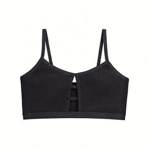 Sujetador de Algodón Puro Cómodo <span class=keywords><strong>y</strong></span> Transpirable para Mujer de Talla Grande, Lencería de Encaje sin Espalda con Push-Up de Punto Fino, Cobertura Completa <span class=keywords><strong>y</strong></span> Ajuste Cómodo - Product Image 4